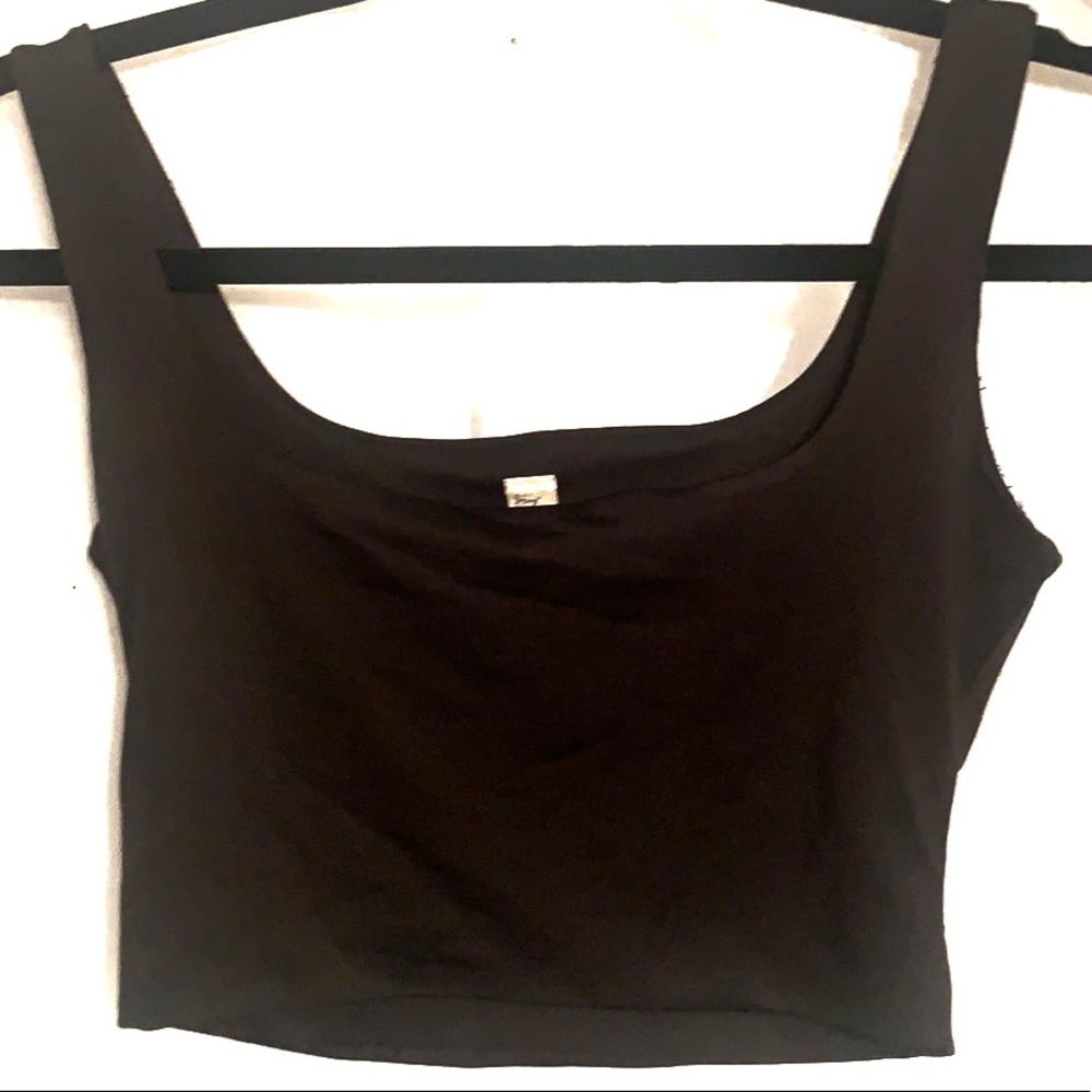 Hey babe size medium crop black tank